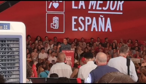 [video] Delegados de SPJ-USO interrumpen mitin de Pedro Sánchez