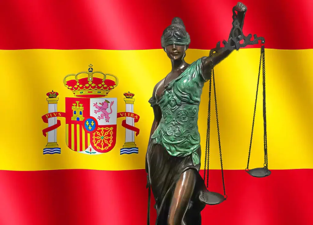 Justicia y Bandera de España