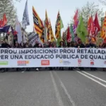 Manifestación de profesores 29 de marzo