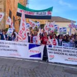 concentración USO y PILTEX extremadura